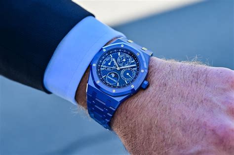 blue ceramic royal oak|ap blue face royal oak.